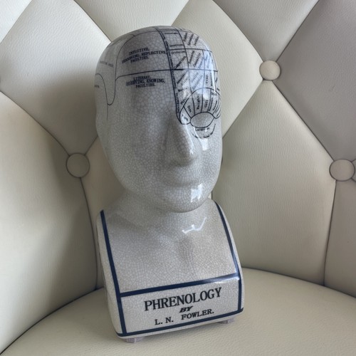 Fowler phrenology ceramic - l.n.,