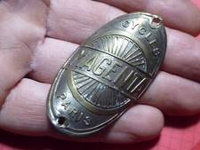 Ancienne Plaque  de Vélo