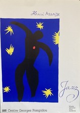 ORIGINAL POSTER - HENRI MATISSE - JAZZ - CENTRE POMPIDOU - 1979