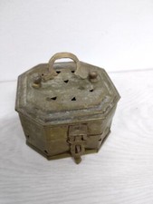 can tin canister espalier tin-plate guard jewels vintage rare box