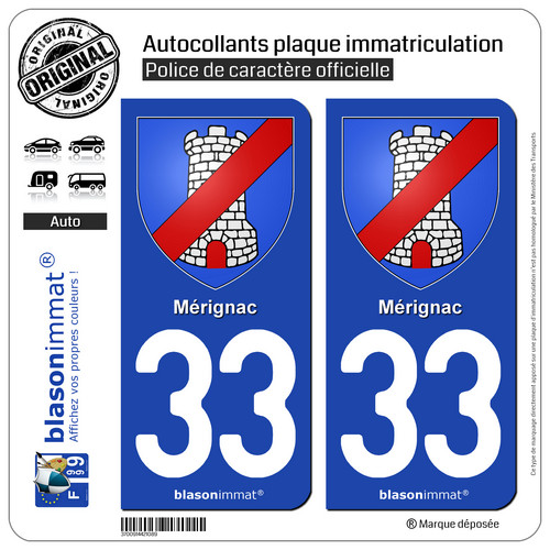 Stickers autocollant plaque - 2,