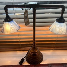 art nouveau twin Downlighter Table Lamp