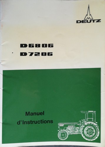 Manuel instructions tracteur - manuel,