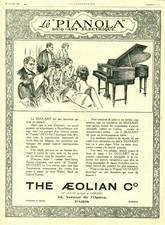 Publicité ancienne le pianola