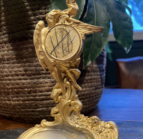 Art nouveau watch holder gold - nouveau,