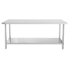 Table inox de travail (L)1200 x (P)700 x (H)850 mm, avec étagère basse