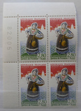 france.bloc de 4 numéroté du n°2979 la poissoniere.neuf