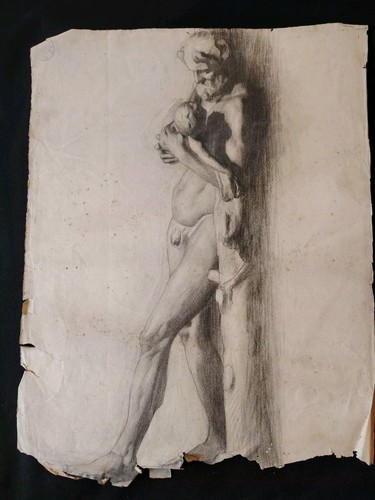 Dessin antique l - nu, l'