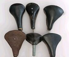 Lot selles vélo ancien cuir