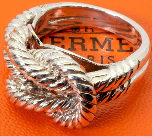 Bague nœud corde - , hermes