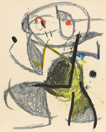 Lithographie joan miro 1983 - joan,