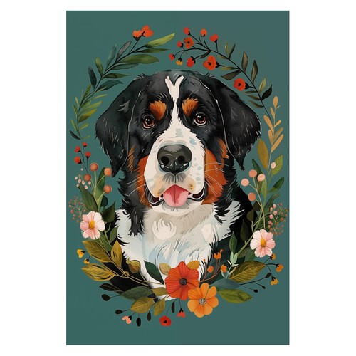 Affiche illustration chien - affiche, de