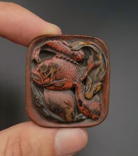 Netsuke - Panier de poissons -