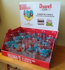 Lot de 12 Verres Duvel Collector - Nina Vandeweghe - Neufs Carton Publicitaire