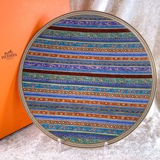Hermes Cheval D'orient Large Presentation Plate Serving Platter 12.5" 32cm w/Box
