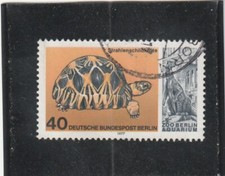 L6282 ALLEMAGNE BERLIN TIMBRE Y&T N° 516 de 1977 " Testudo radiata " Oblitéré