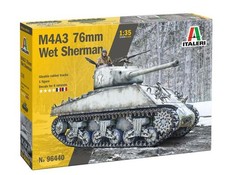 ITALERI - Maquette à assembler et à peindre - SHERMAN M4A3 76mm - 1/35 - ITA9...