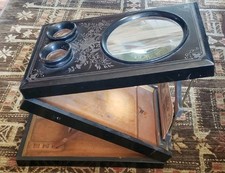 Antique Graphoscope Stereoviewer Cabinet Card Viewer 1800's 