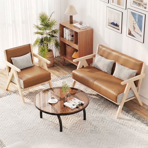 Pcs faux leather single sofa - faux,