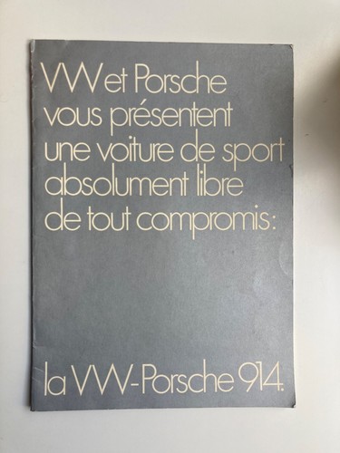 Vintage brochure sales