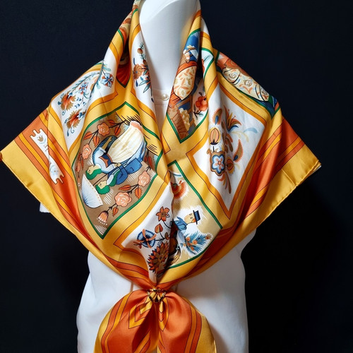 Rare vintage hermes silk scarf - rare,