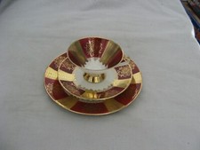 Very nice Bavaria porcelain 3 piece set beautiful red and gold decor