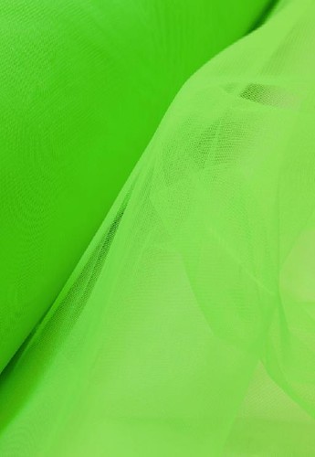 Tulle souple vert - vert, fluo