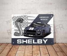 Plaque métal vintage Mustang