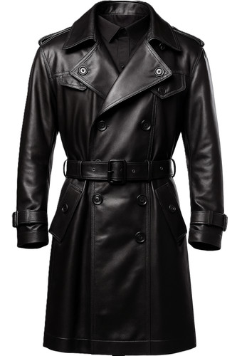 Manteau trench homme long - , noir