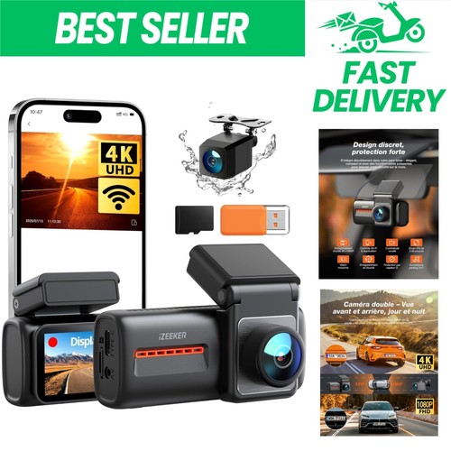 Dashcam voiture double caméra