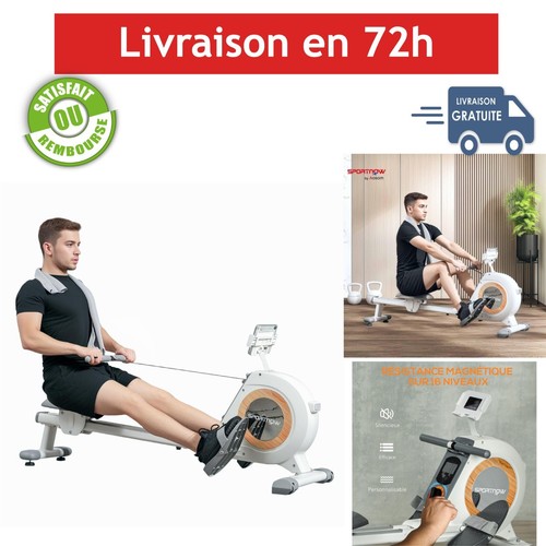 Sportnow rameur magnétique - rameur, 16