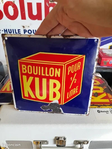 Plaque émaillée bouillon - bouillon, kub