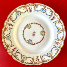 Petite assiette à pain en porcelaine Haviland Limoges Mozart  Symphonia 16.4 cm