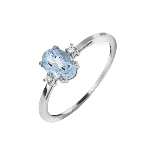 Bague femme 375 blanc - or,