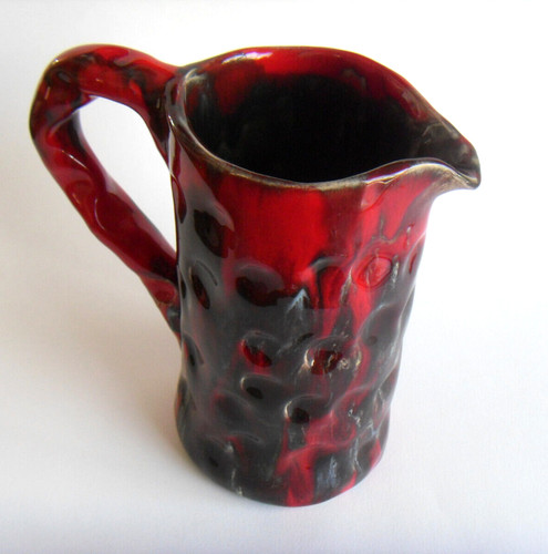 Antique red black enameled - antique,