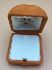 HERMES : VINTAGE BOITE ECRIN Ring Box POUR BAGUE BIJOUX