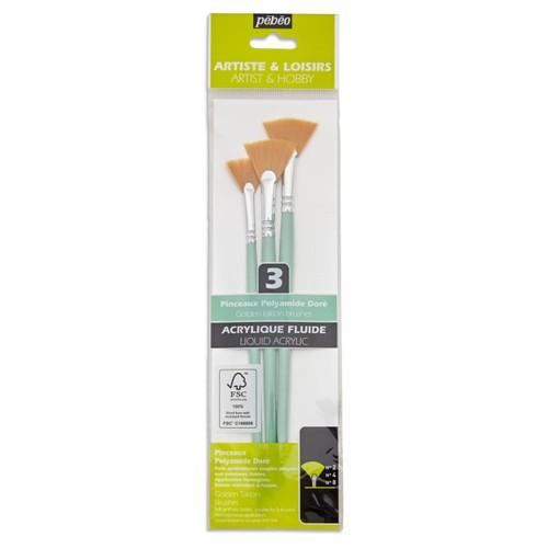 Pinceaux eventail - -,