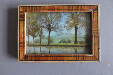 Ancien Petit Cadre Tour Bois