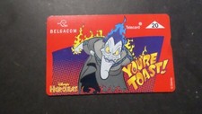 BELGIUM BELGACOM DISNEY HERCULES/HADES YOU'RE TOAST REMOTE CARD