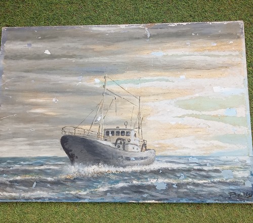 Peinture huile sur toile - huile,