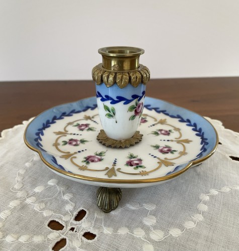 Bougeoir ancien porcelaine - en,