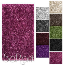 Modern Shaggy Rug Various Colors and Sizes Living Room Down Bedroom 
