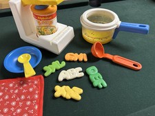 Fisher Price Fun With Food Simmerin’ Soup Pot / Alphabet Soup Can Opener & More