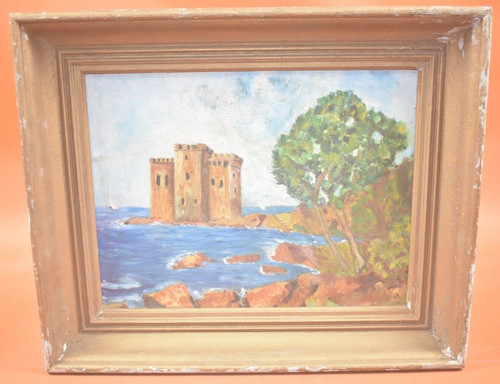 Peinture huile sur bois - peinture, à