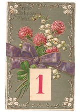 En Relief Carte Postale de