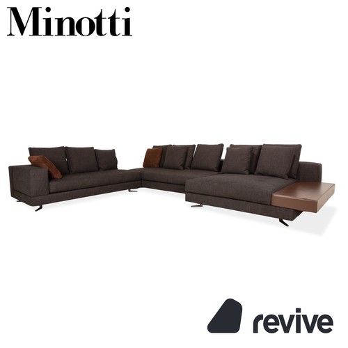 Minotti white fabric corner - minotti,