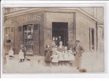 CHARENTON LE PONT : carte photo de l'épicerie "aux produits maconnais" DURIAU