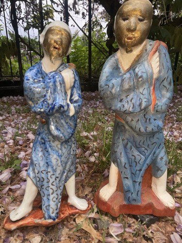 Statues asiatiques visage