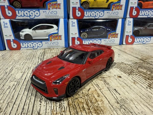 Bburago nissan 2017 red - , gt-r