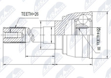 JEU DE JOINTS ARBRE DE